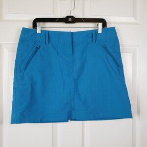 Adidas Blue A line Clima Cool Golf Skirt Skort Size 12